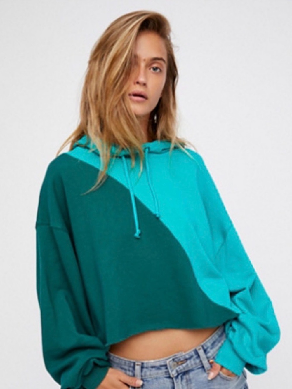 Crop It Color It Hoodie by Free People